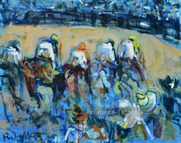 yxr001eD impressionnisme sport courses de chevaux Peinture à l'huile